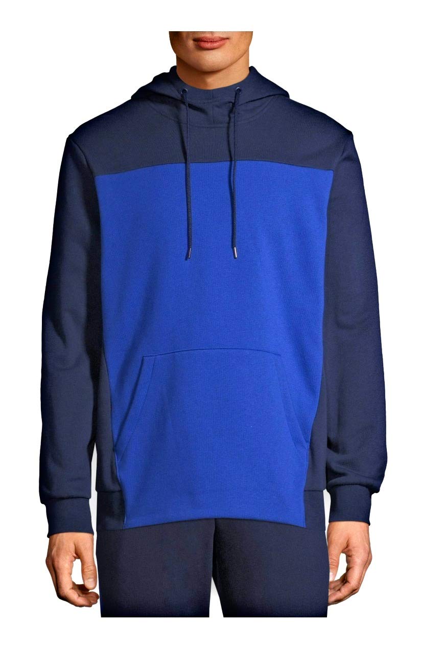 Men's & Big Men's Colorblock Fleece Hoodie - Warm Winter Pullover for Casual Wear & Outdoor Activities