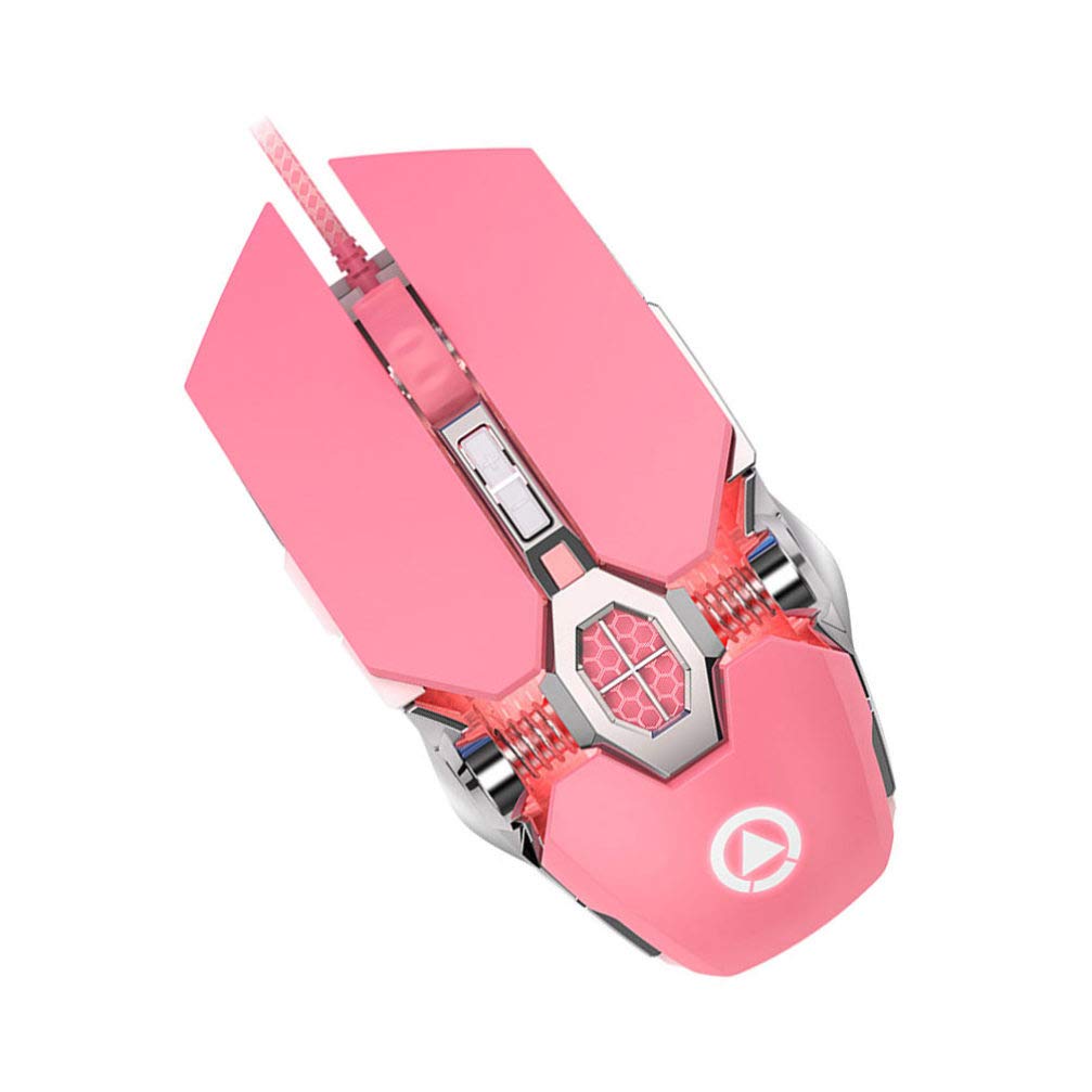 OSALADI RGB Gaming Mouse - Wireless & Wired Mechanical Mouse with 7-Color LED Backlit Buttons for PC, Laptop, Desktop Computers | Perfect for Gaming, Office Work & Home Use