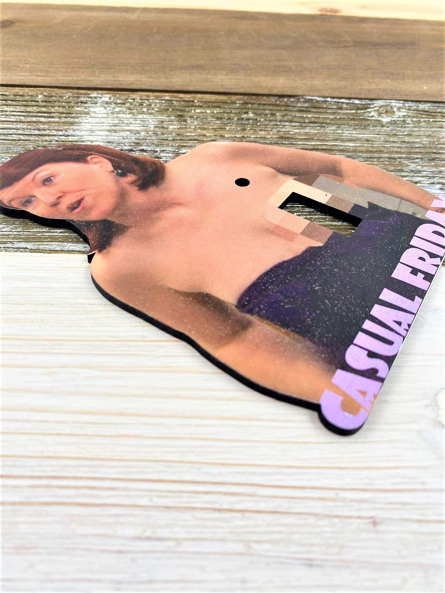Funny Office Light Switch Cover - Meredith Palmer 'Casual Friday' Design - Standard Size 4.5 x 2.75 Inches - Perfect for Home, Office & Dorm Decor