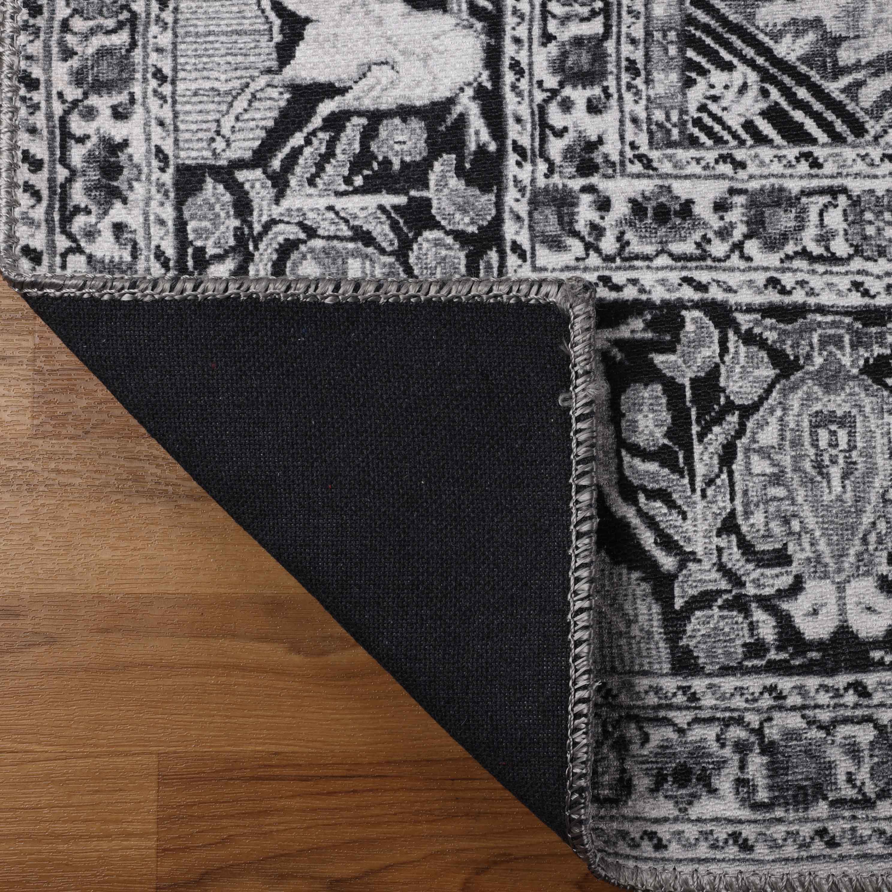 Bohemian Oriental Medallion Wildlife Indoor Area Rug or Runner - Non-Slip, Soft & Durable - Perfect for Living Room, Bedroom, or Hallway Decor