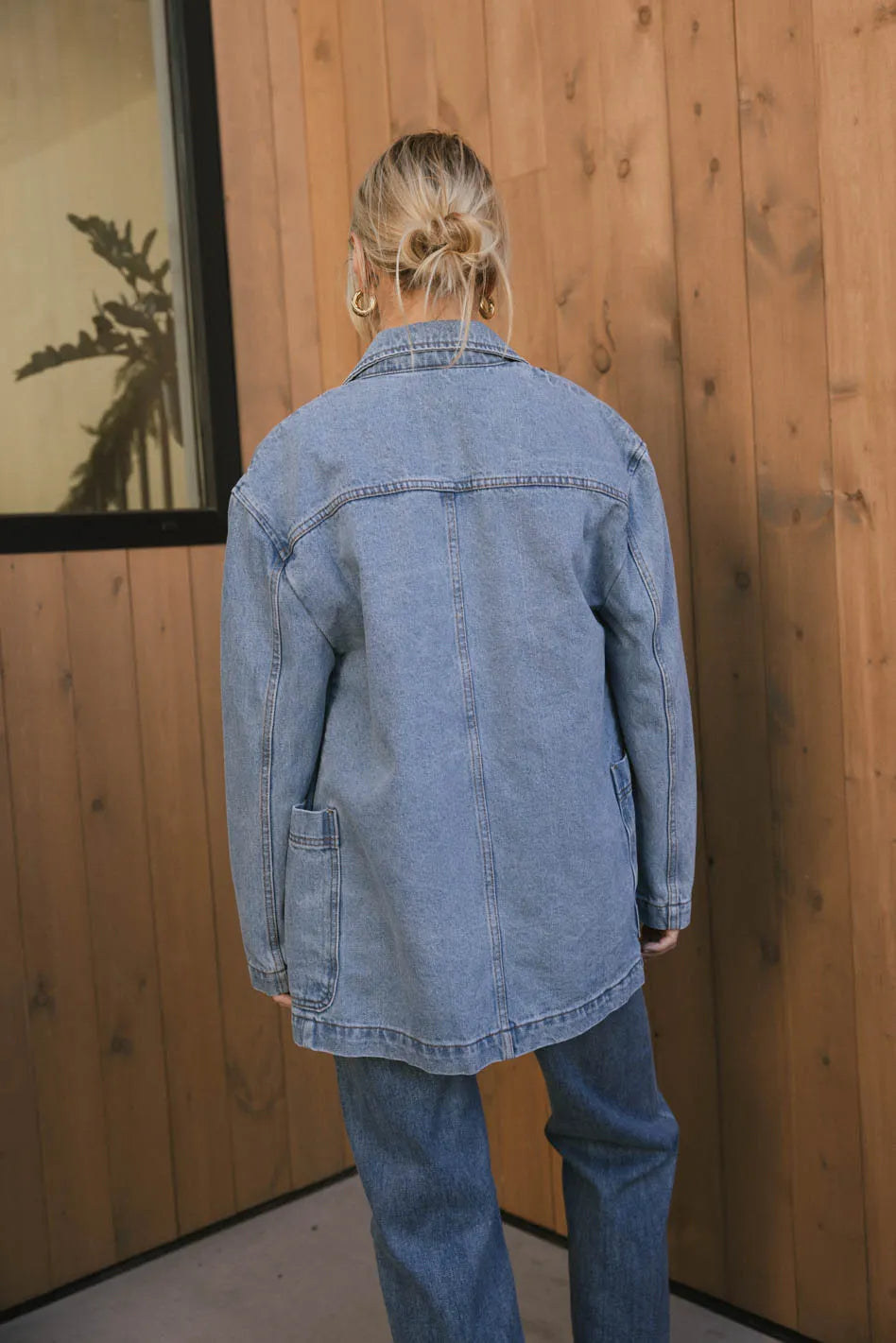 Hesper Denim Blazer for Women - Stylish Denim Jacket with Classic Fit | Perfect for Casual Outfits, Office Wear & Date Nights