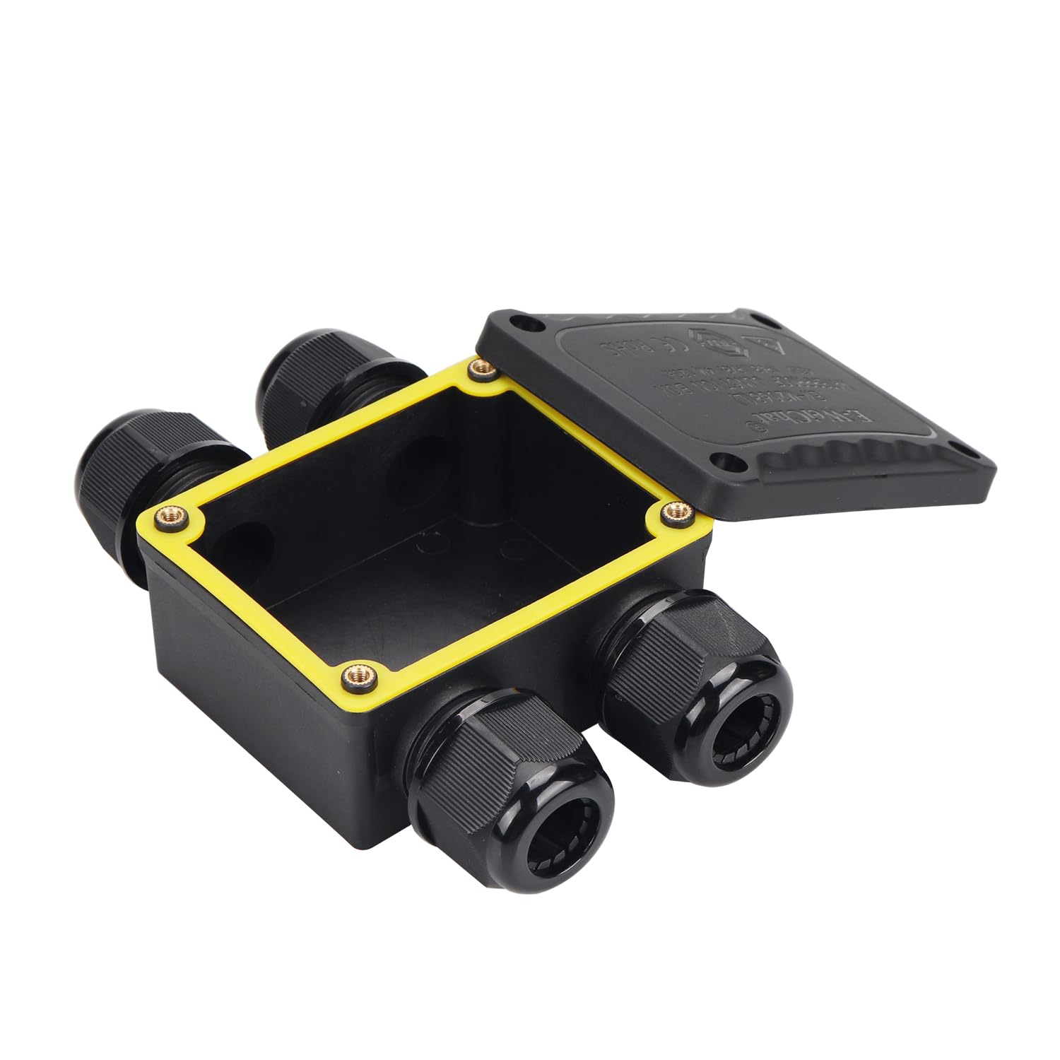 **IP68 Waterproof Junction Box - Outdoor Electrical Power Box for Extension Cords, Rapid Maintenance & Splice Protection - Ideal for Garden, Patio & Industrial Use**