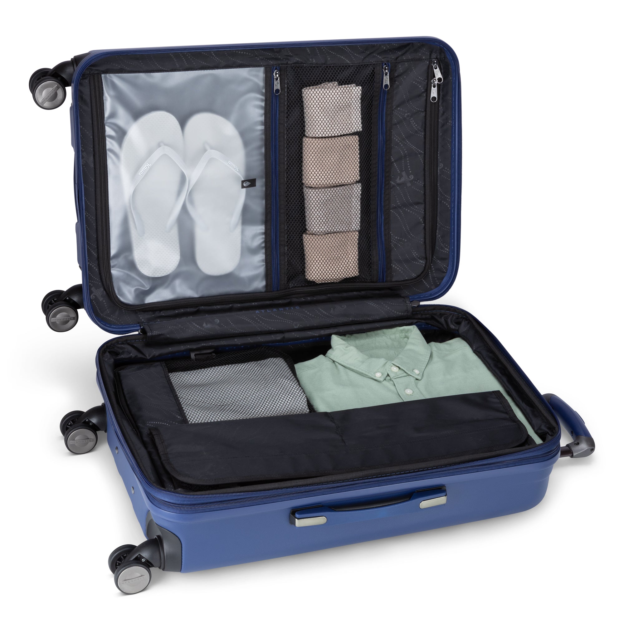 Atlantic Propeller 3-Piece Luggage Set - Lightweight Spinner Suitcase with TSA Lock for Travel, Business Trips & Family Vacations