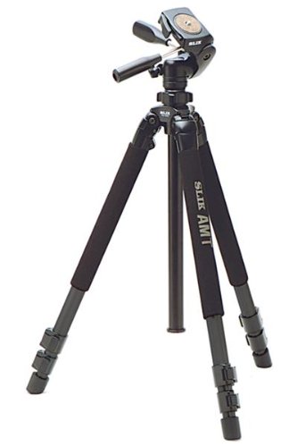 SLIK Pro 700 DX Professional Tripod Legs - Heavy Duty Aluminum Camera Tripod for DSLR & Mirrorless Cameras - Black (Perfect for Photography, Videography, Travel & Outdoor Shooting)
