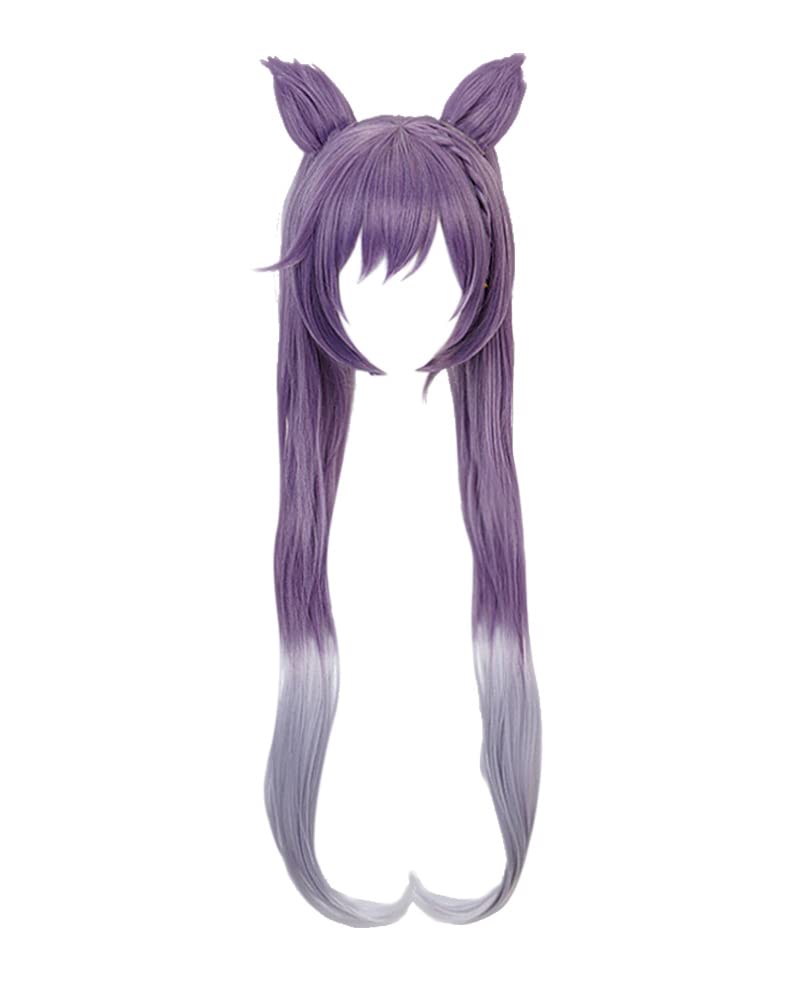 Cosplay.fm Women’s Anime Cosplay Wig with Cat Ears - Long Synthetic Hair Costume Wig for Halloween, Anime Conventions & Cosplay Events