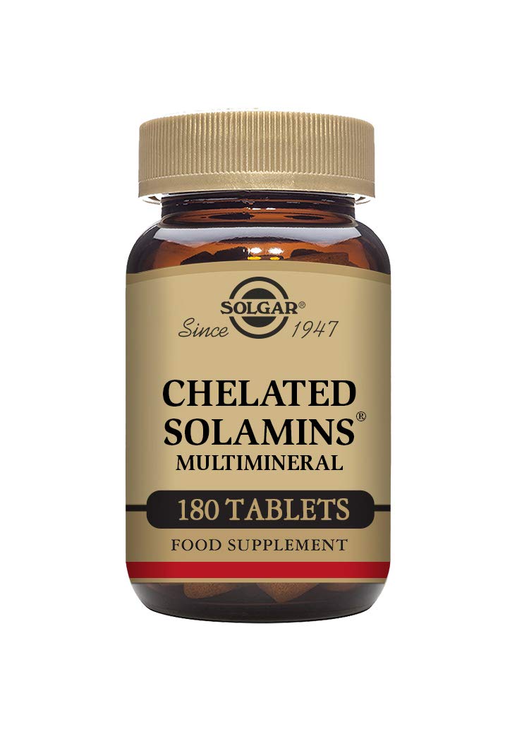 Solgar Chelated Multimineral Tablets with Essential Vitamins & Minerals - 180 Count for Daily Wellness & Immune Support