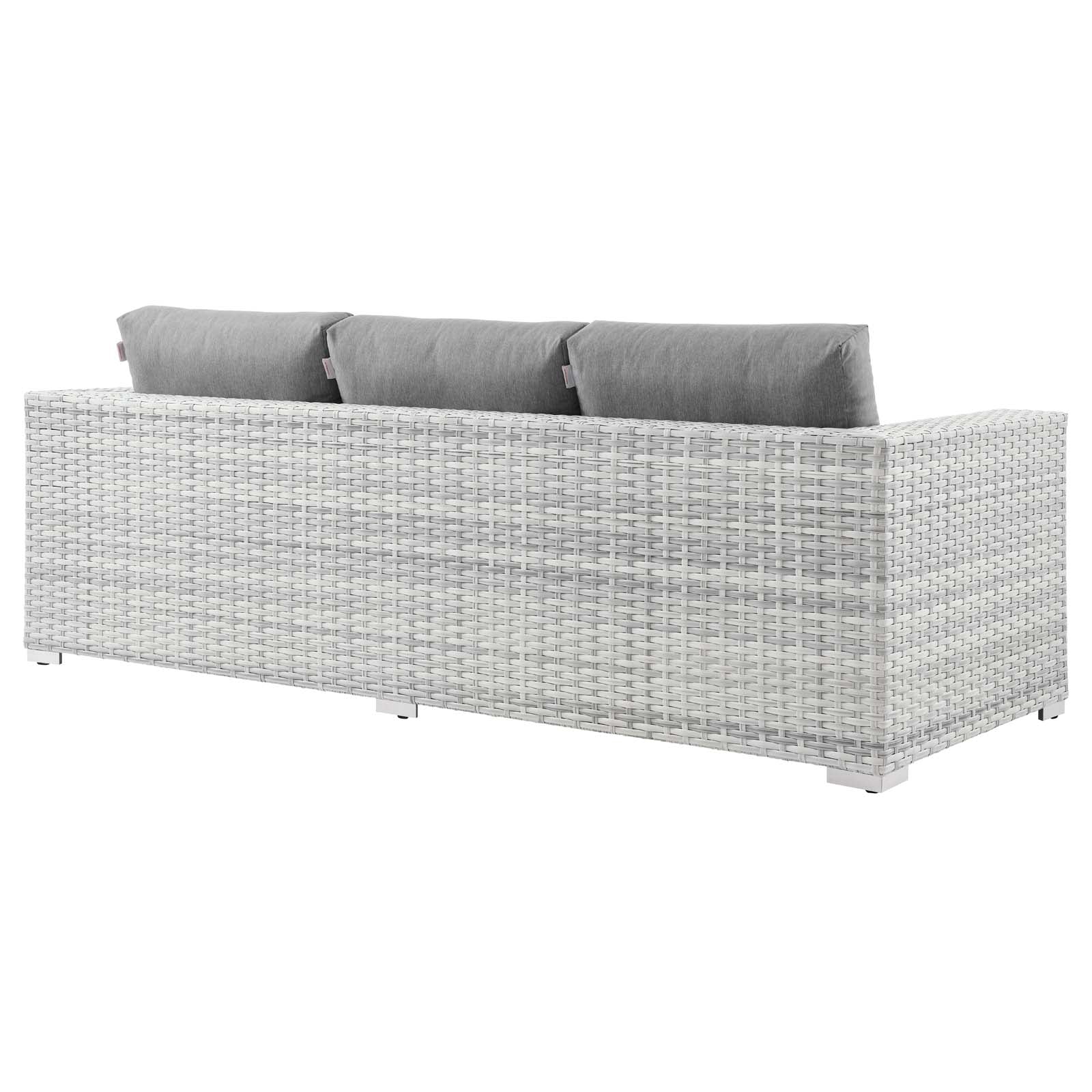 Convene Outdoor Patio Sofa Set - Waterproof Wicker Furniture for Backyard, Garden & Poolside - Comfortable All-Weather Lounge Seating for Relaxing Outdoors
