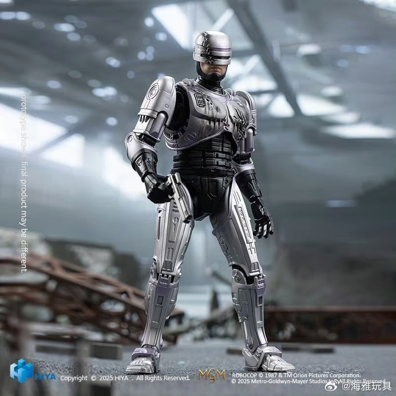 Pre-Order Hiya Toys 6-inch 1/12 Scale RoboCop Action Figure - Highly Detailed Super Series Collectible for Display & Diorama Scenes