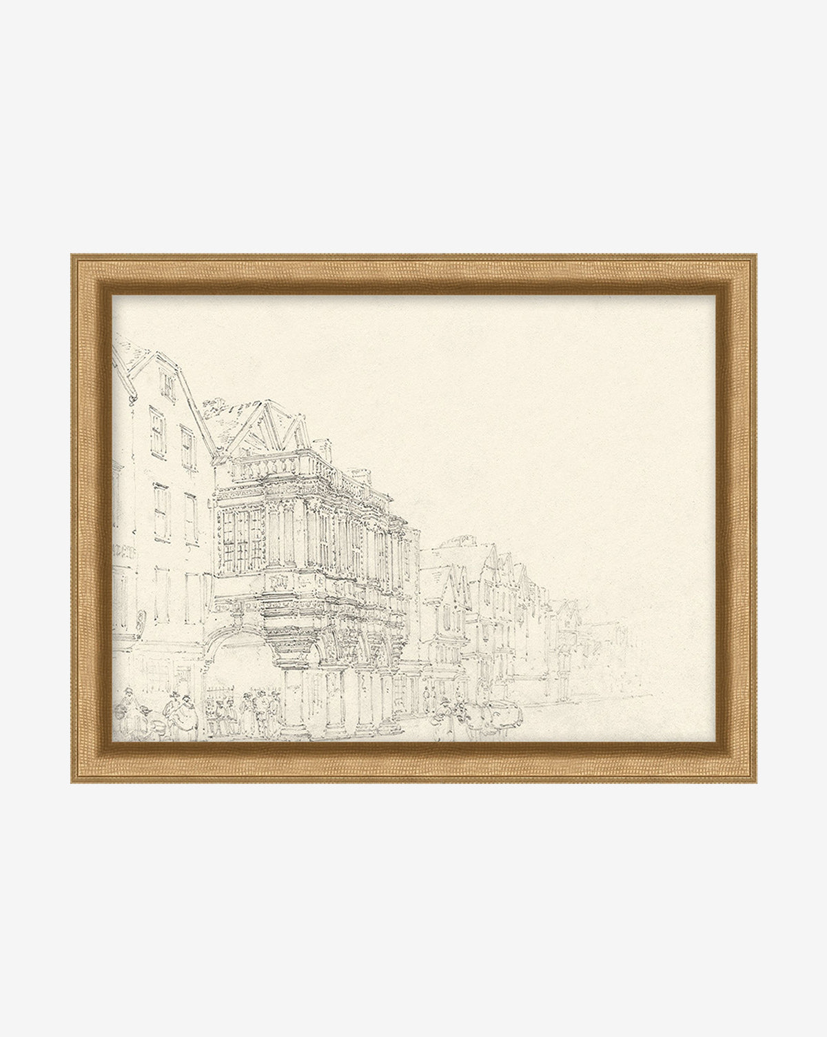 Sketched City Street Art Print - Urban Landscape Wall Decor for Living Room, Office & Bedroom - Perfect for Home & Office Aesthetic
