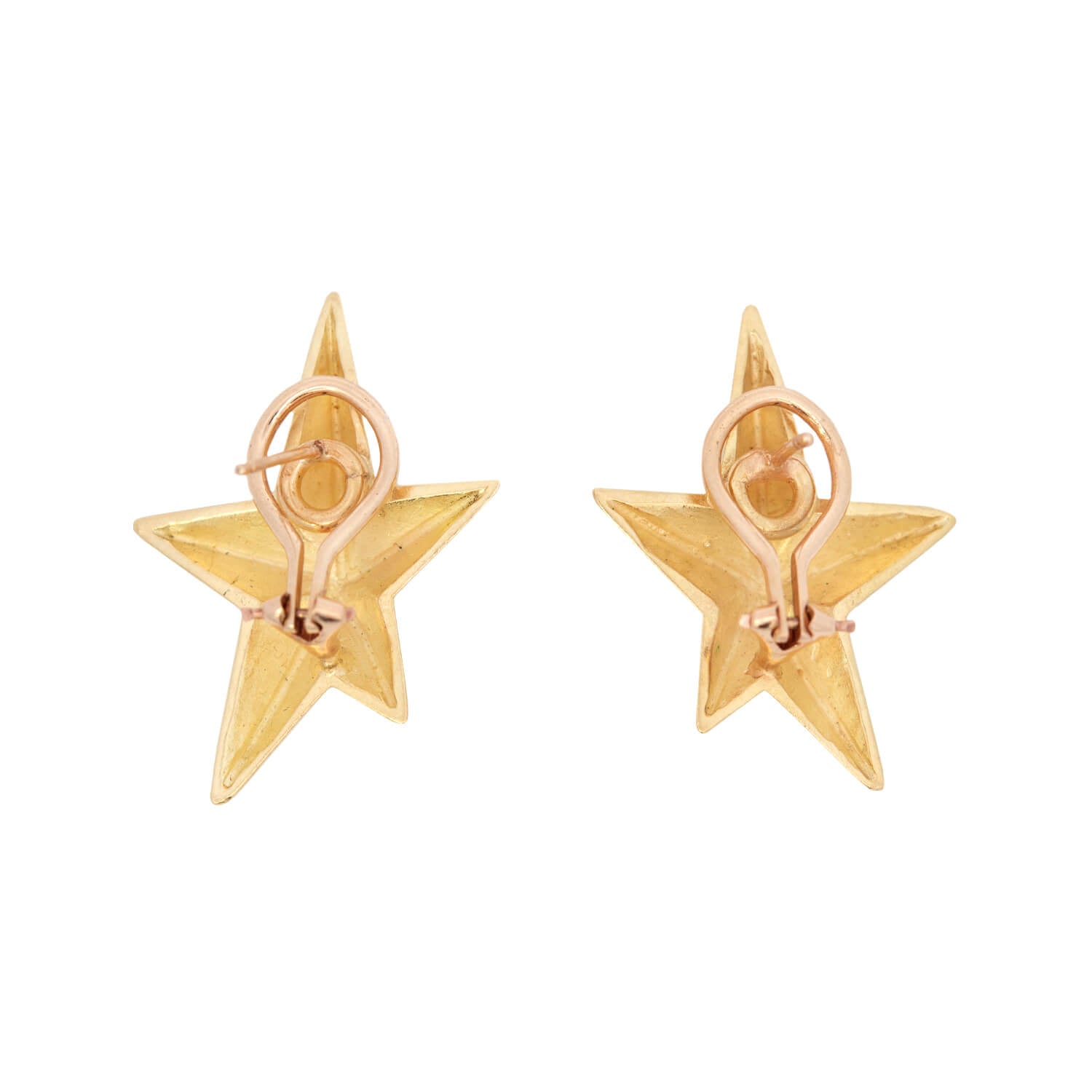 18K Gold Tiffany Style Star Earrings with 8.7ct Diamond - Elegant Jewelry for Women, Perfect for Parties, Weddings & Special Occasions
