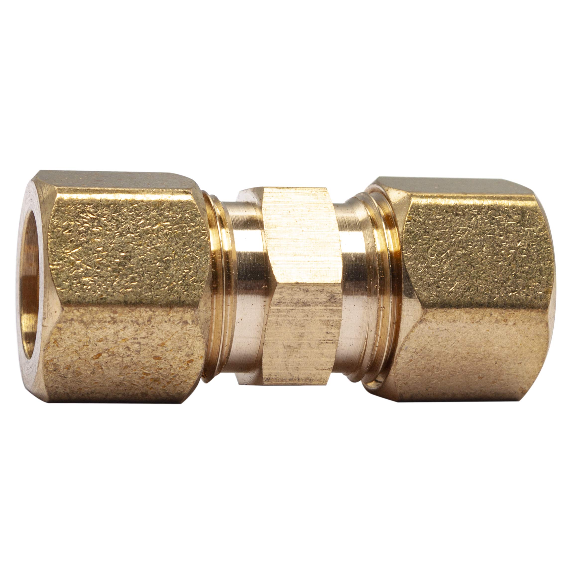 LTWFITTING 1/2-Inch OD Brass Compression Union Fitting - Pack of 150 - Perfect for Plumbing, HVAC, and Water Supply Systems