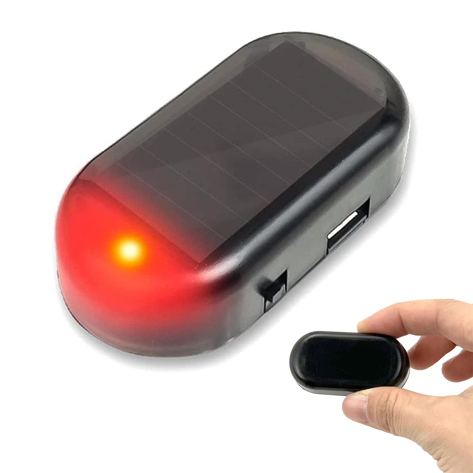 Solar Car Alarm with Anti-Theft Warning Light - Solar Powered Vehicle Security System for Theft Prevention - Ideal for Parking Lots, Garages & Outdoor Vehicle Protection