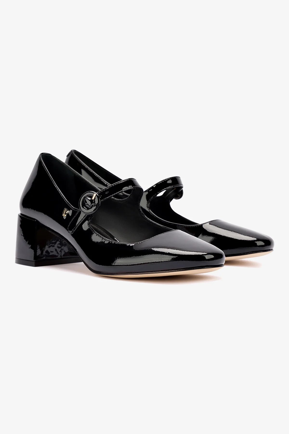 Blair Block Pump Women's Black Patent Leather High Heels - Elegant Dress Shoes for Office, Party & Special Occasions
