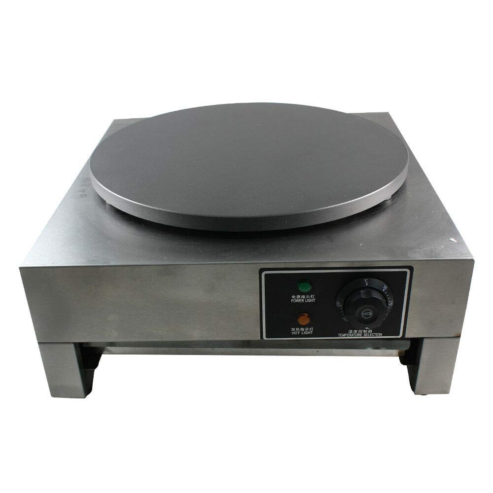 3KW Commercial Electric Crepe Maker Machine - Non-Stick Pancake Maker 110V for Restaurants, Cafes & Breakfast Catering - Perfect for Making Crepes, Pancakes & Flatbreads