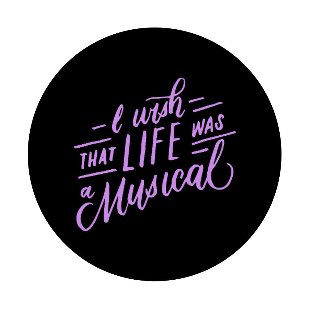 Violet PopSockets Grip & Stand for Phones & Tablets - Perfect Theater Lover Gift for Musical Fans - Ideal for Concerts, Broadway Shows & Daily Use