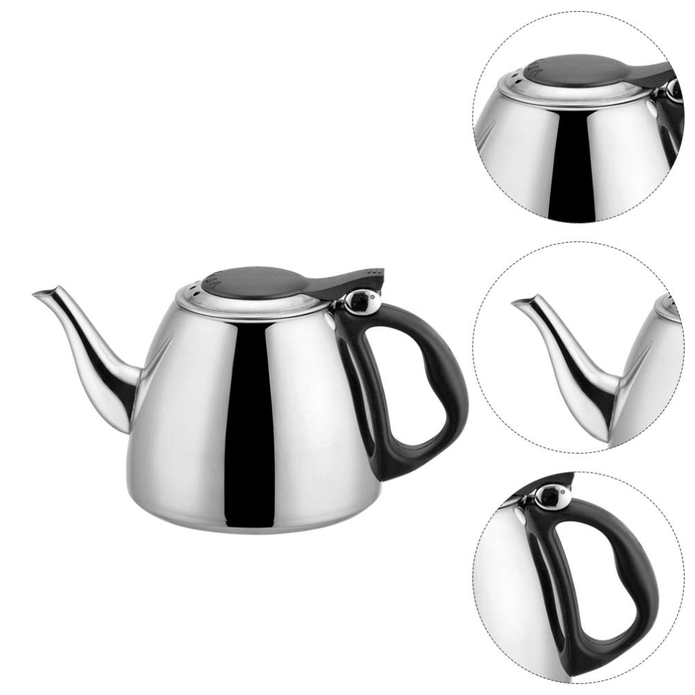 1pc Stainless Steel Kettle - Thickened Rustproof Teakettle for Boiling Water - Household Water Heating Kettle for Tea, Coffee & Kitchen Use