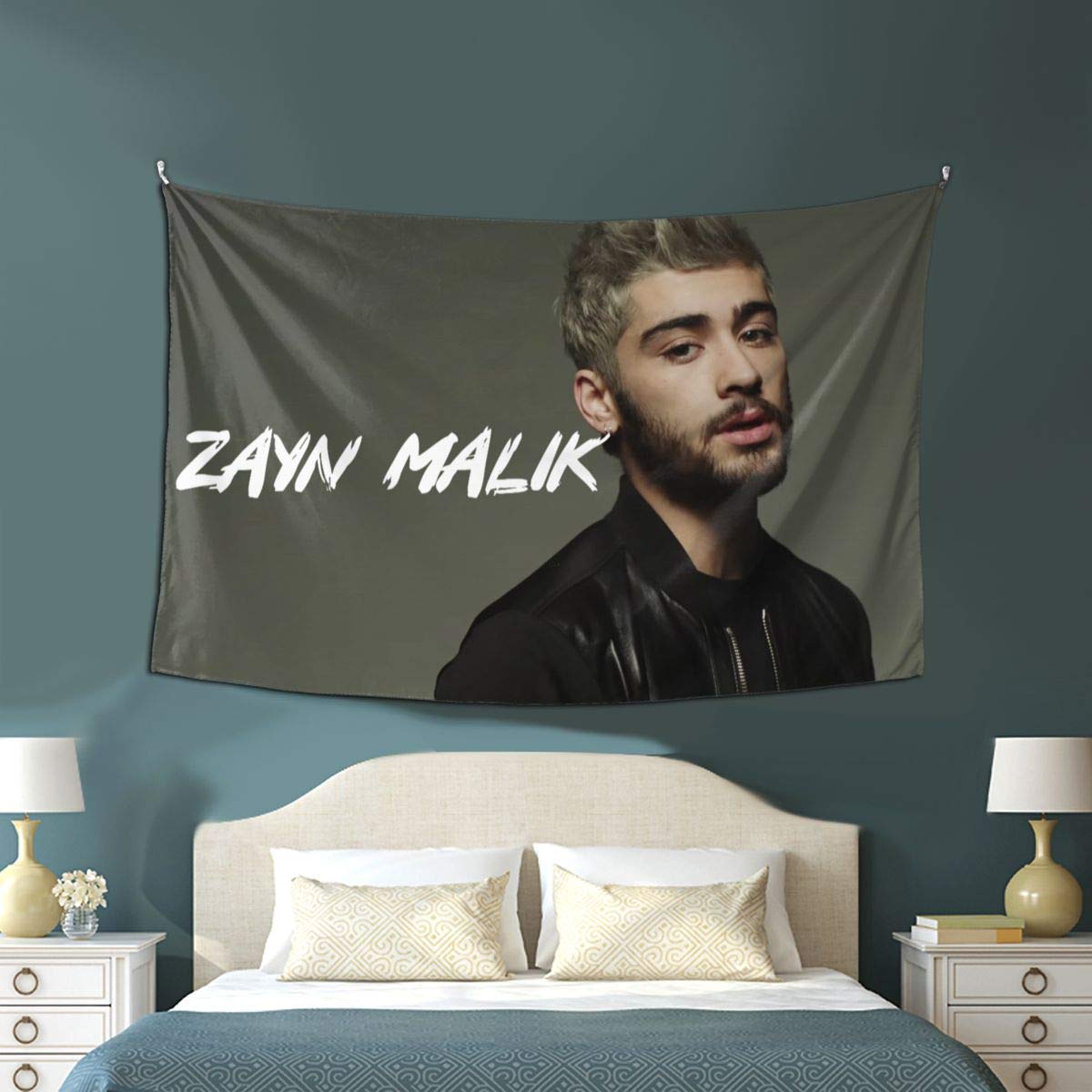 David Crockett Zayn Malik Tapestry Wall Art - 60x40 Inch Bohemian Decor for Living Room, Bedroom, Dorm - Perfect for Music Lovers & Aesthetic Home Decor