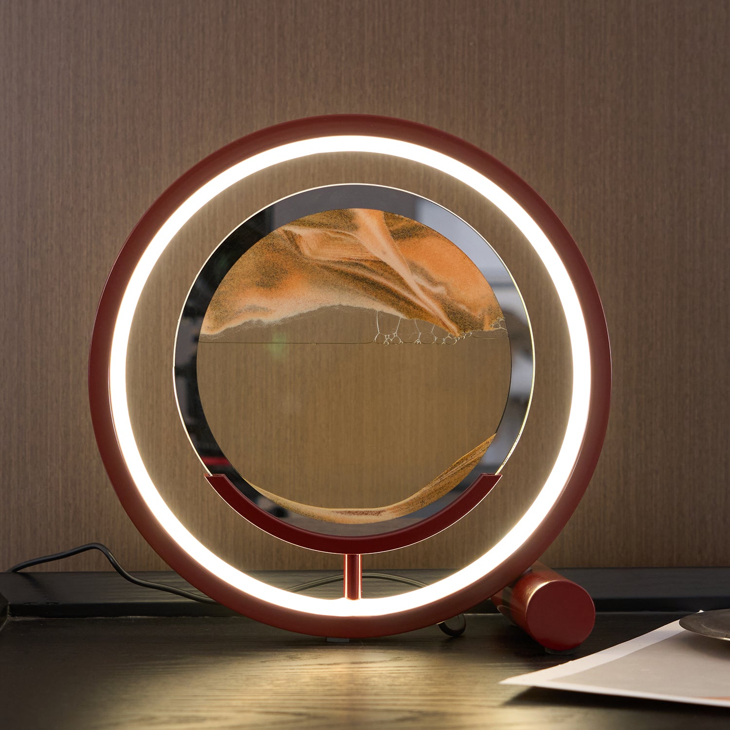 Relaxing Sand Table Lamp - Zen Meditation & Stress Relief Light for Home, Office, Bedroom - Perfect for Yoga, Therapy, and Night Light Use