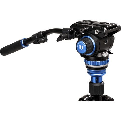 Benro A3883 Travel Angel Aero Video Tripod Kit with Levelling Column & S6PRO Head - Lightweight Aluminum Tripod for Travel Photography, Vlogging & Outdoor Shooting