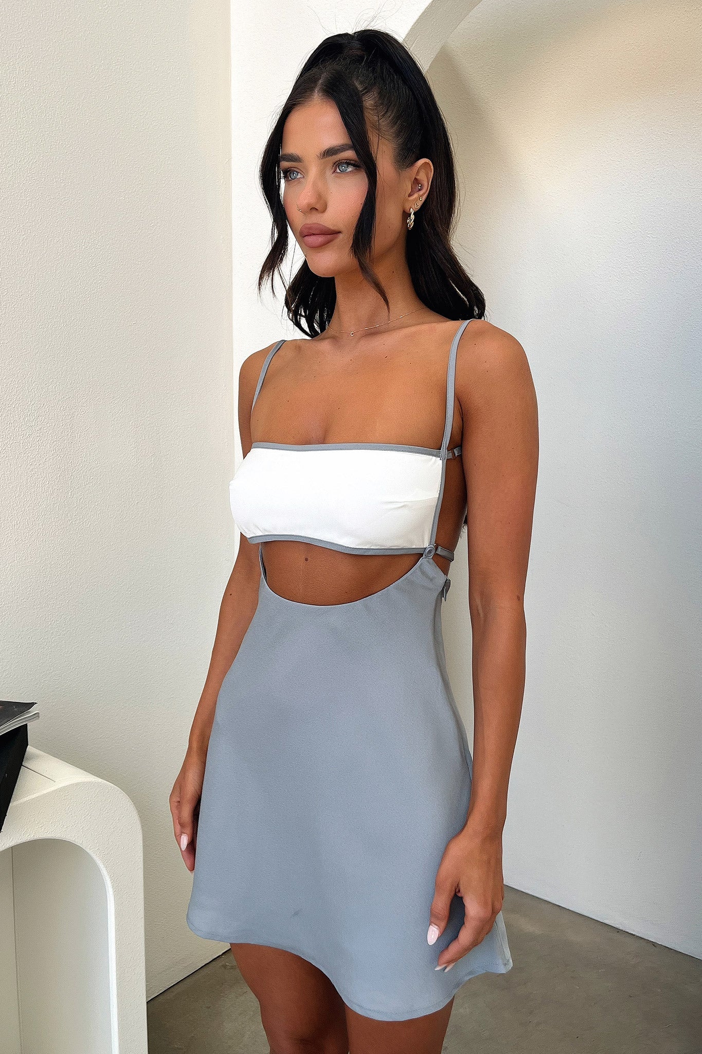 Kora Dress - Elegant Grey Women's Dress for Casual & Formal Occasions | Perfect for Office, Parties & Date Nights
