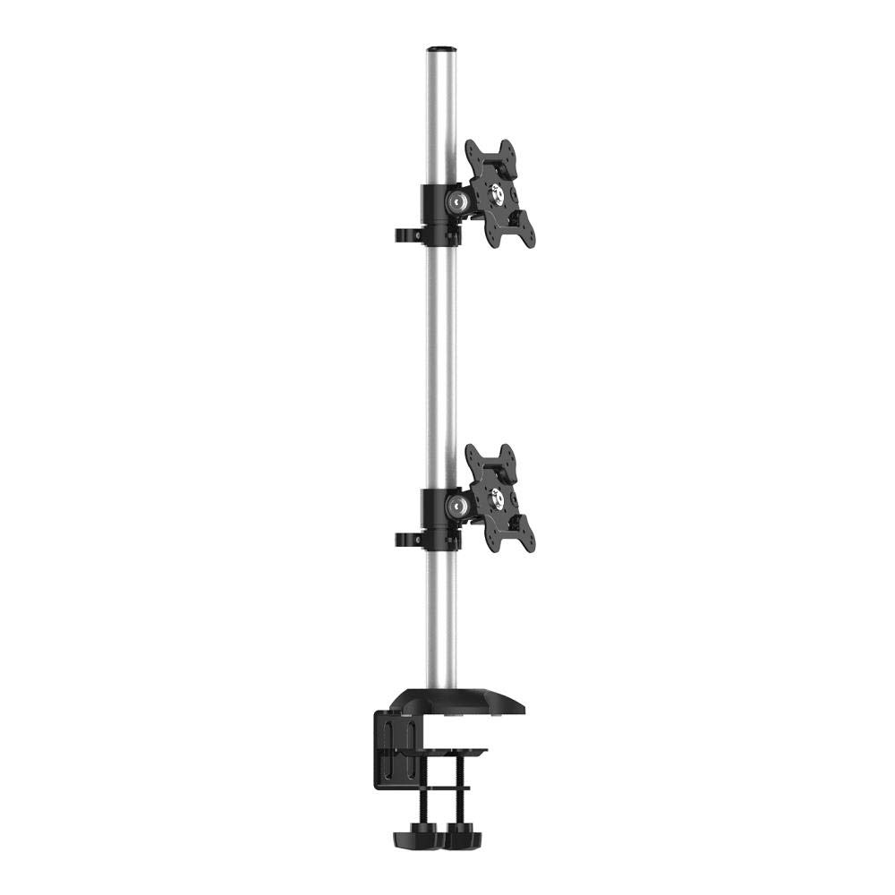 Cotytech Dual Monitor Stand with Quick Release - Adjustable Height for Vertical & Horizontal Setup (BL-DM143) - Perfect for Home Office & Gaming Setup