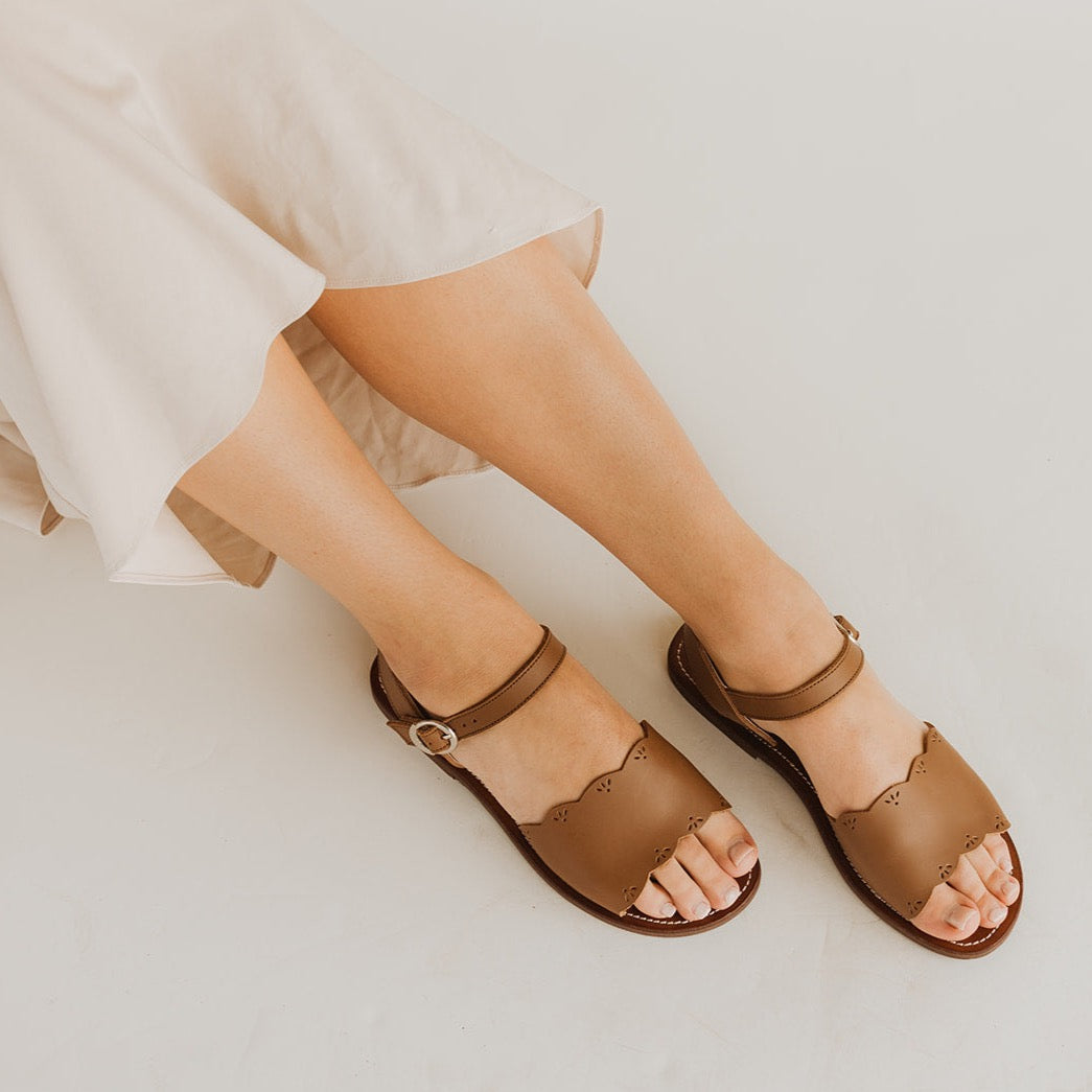 Bella Women's Genuine Leather Sandals - Comfortable & Stylish Summer Footwear for Walking, Travel & Beach Vacations