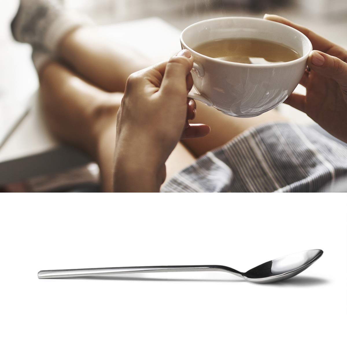 Engraved Stainless Steel Funny Food/Dessert/Tea Spoon - Thoughtful Cancer Survivor Gift & Get Well Present for Women, Men, Teen Girls & Best Friends - Perfect for Hospital Recovery, Chemotherapy Encouragement & Daily Meals
