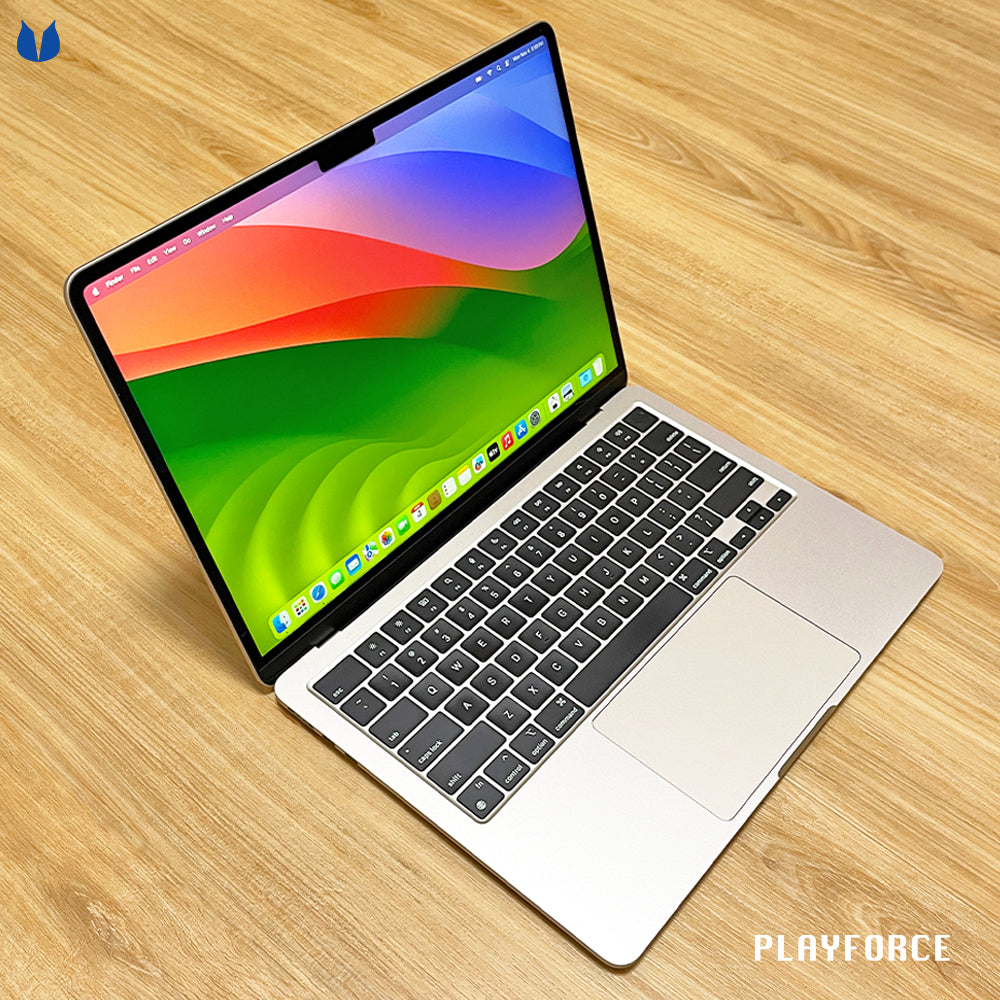 Apple MacBook Air M2 13-inch Laptop (8-Core CPU, 8-Core GPU, 16GB RAM, 256GB SSD) in Starlight - Ultra-Thin & Lightweight for Work, Travel & College Students