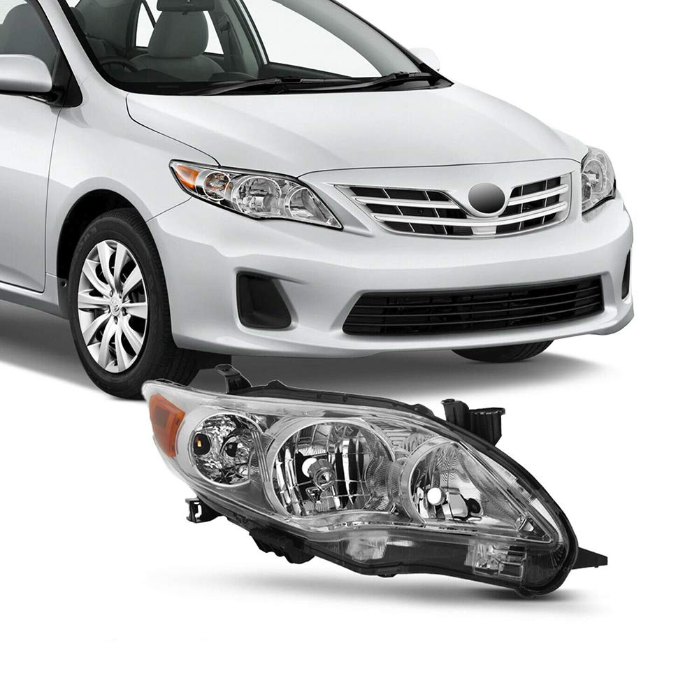 2011-2013 Passenger Side Headlight Replacement - Clear Lens for Ford F150, Chevy Silverado & Dodge Ram - Perfect for Night Driving & Auto Restoration Projects
