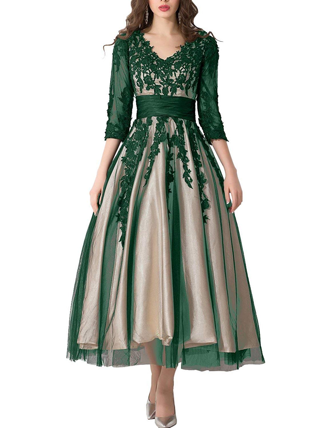 Snowskite Women's Black Lace Applique Tulle Long Formal Evening Dress - Elegant Prom, Wedding & Gala Gown for Special Occasions