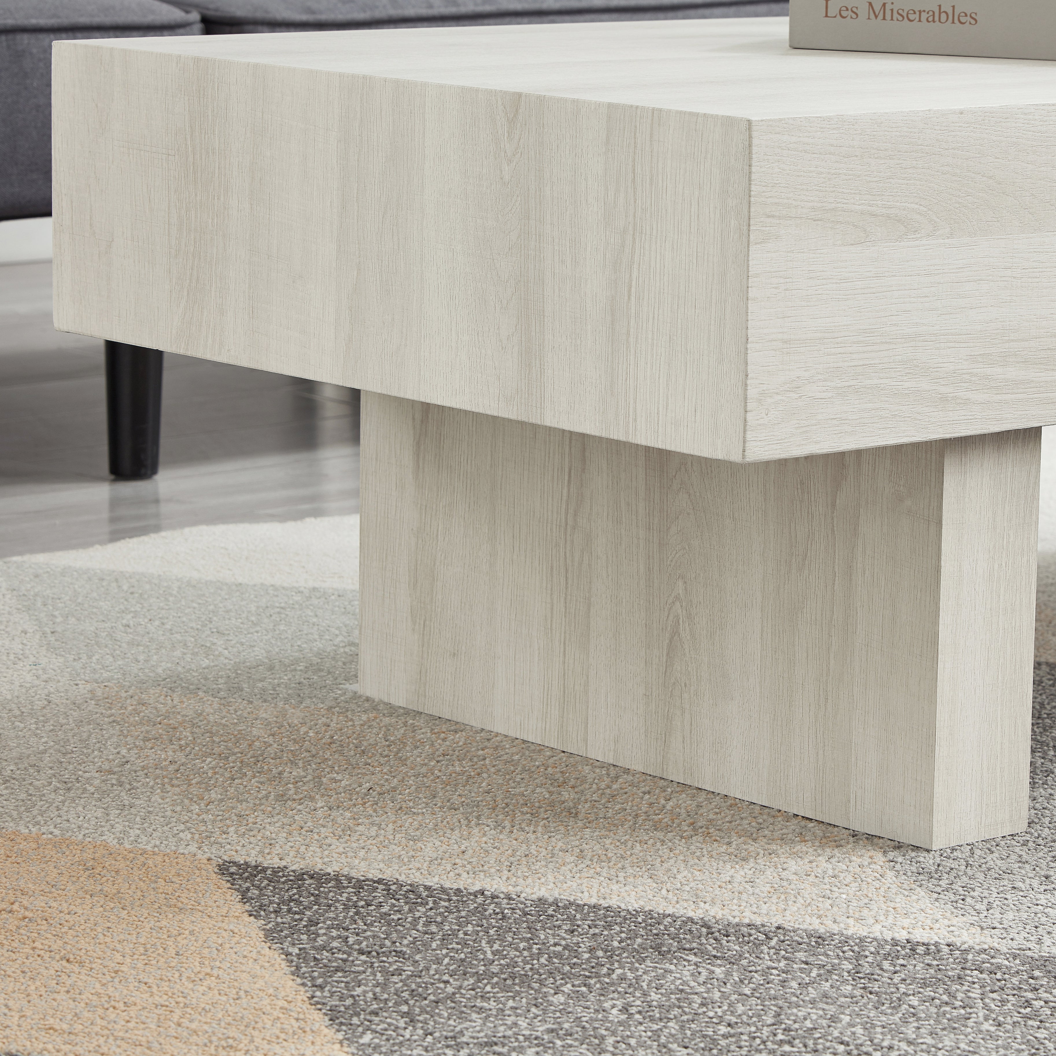 Roundhill Furniture Athens 3-Piece Modern Accent Coffee Table Set with 2 End Tables - Perfect for Living Room, Lounge & Home Decor