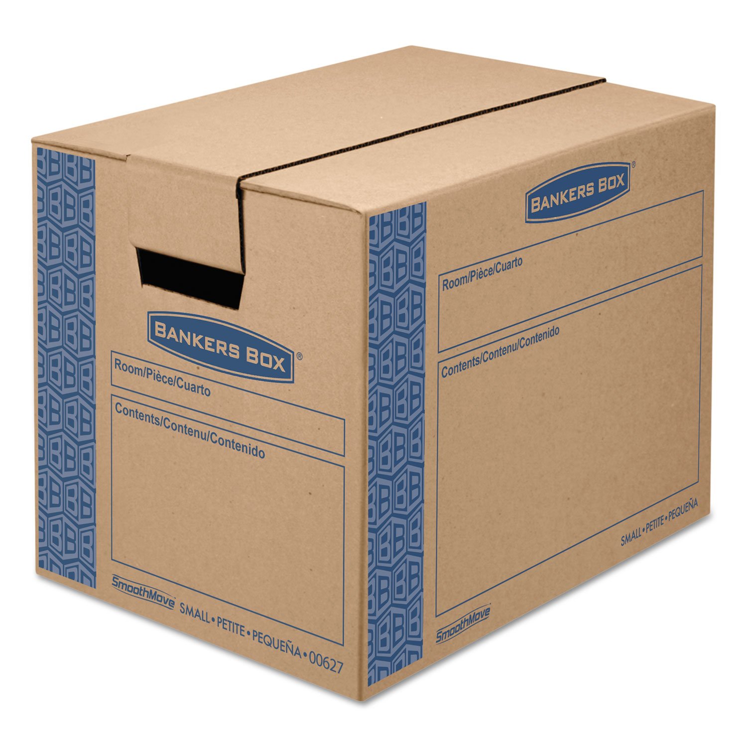 Bankers Box SmoothMove Prime Moving and Storage Boxes with Hinged Lid - 12