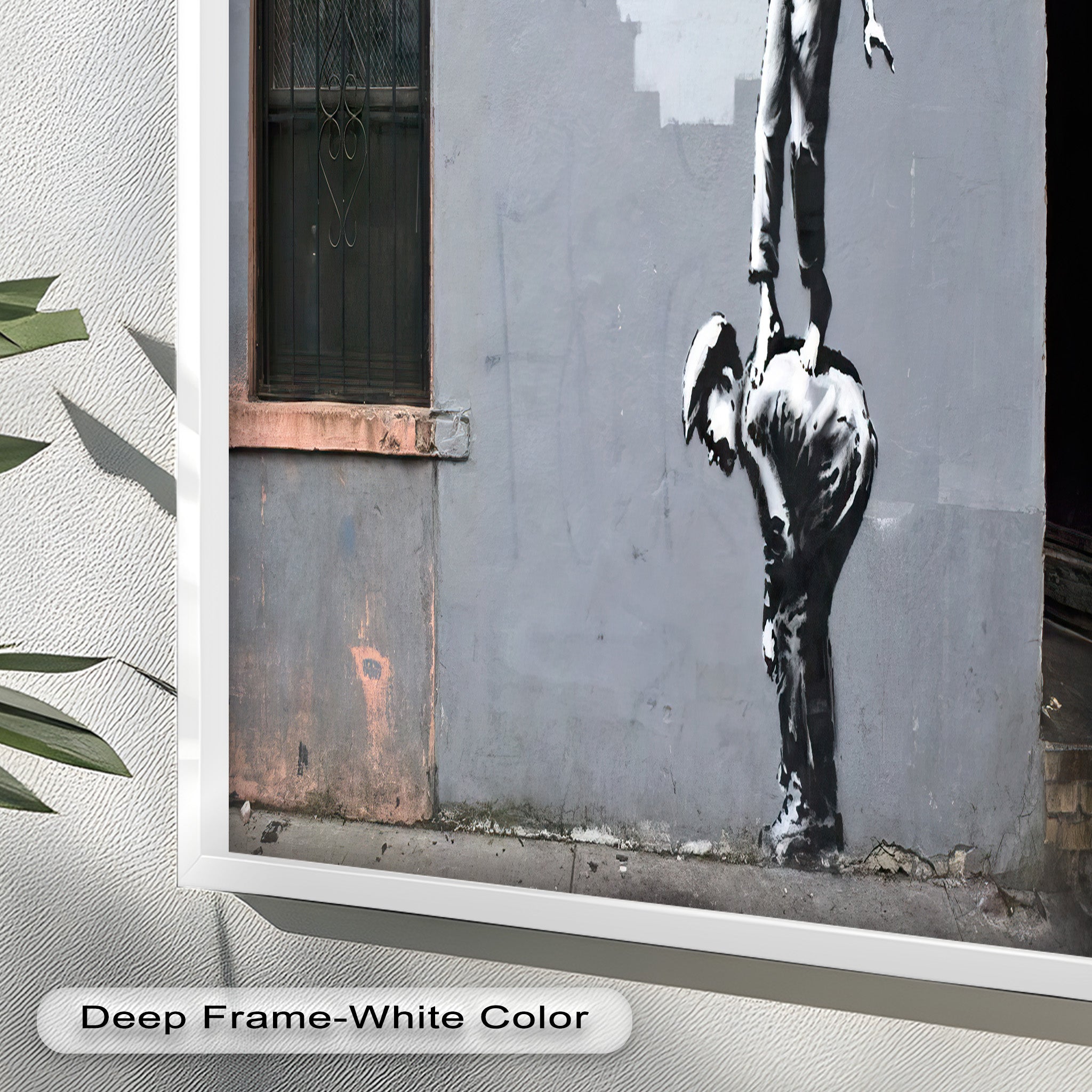 Banksy Oil Painting - Climb for Expression - Unique Street Art for Home & Office Decor