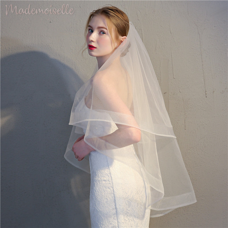 Elegant Demi Veil for Women - Perfect for Weddings, Bridal Showers & Formal Events | Lace & Tulle Hair Accessories
