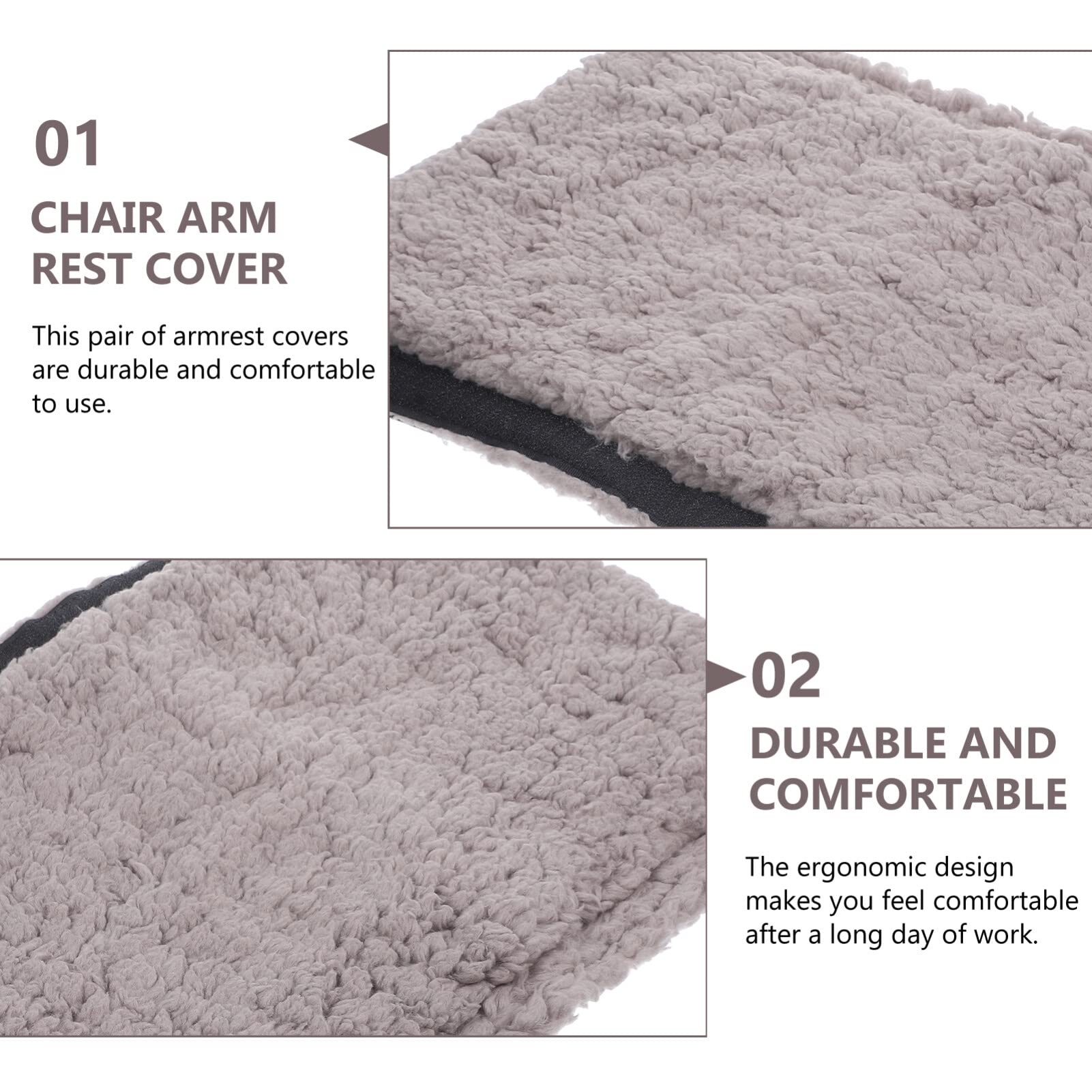 Vaguelly Office Chair Armrest Pads - 1 Pair Ergonomic Armrest Covers for Desk Chairs, Comfortable Arm Support Cushions for Work & Gaming - Perfect for Home Office, Computer Desk, and Workspace Comfort