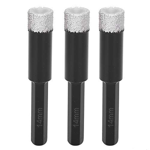 Diamond Hole Saw Drill Bit Set - 3PCS for Fast 15-20 Second Drilling - Perfect for Polished & Vitrified Tiles - Ideal for Bathroom Renovation, Kitchen Backsplash & Floor Tile Installation