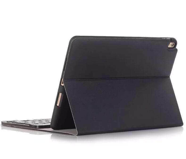 Premium Leather-Look Bluetooth Keyboard Case for iPad 9.7 (5th/6th Gen) with Stylus Holder | Detachable Keyboard & Protective Cover | Perfect for Work, Study & Travel