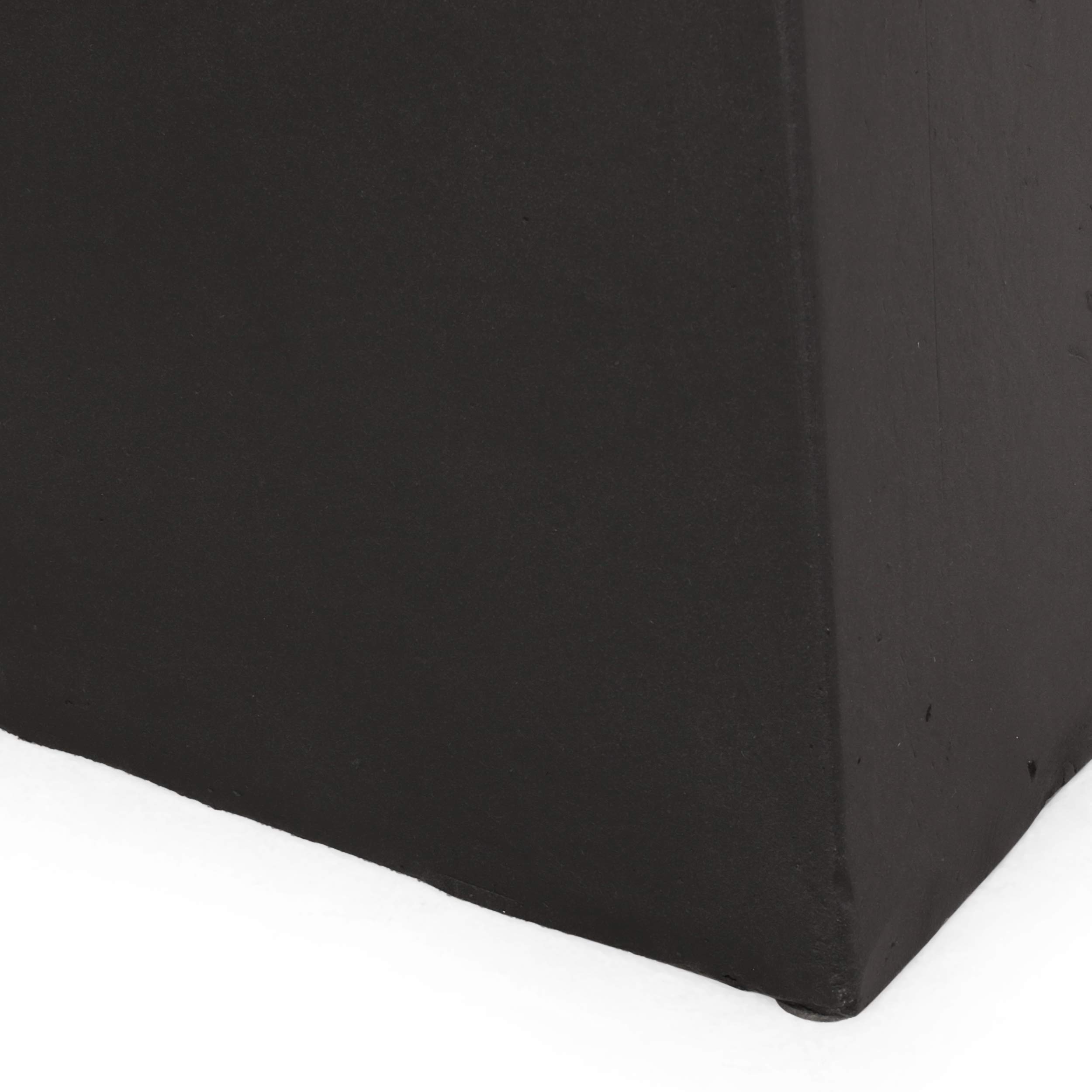Christopher Knight Home Jack Outdoor Modern Side Table - Matte Black End Table for Patio, Garden, Poolside & Deck - Weather-Resistant Accent Table for Outdoor Furniture