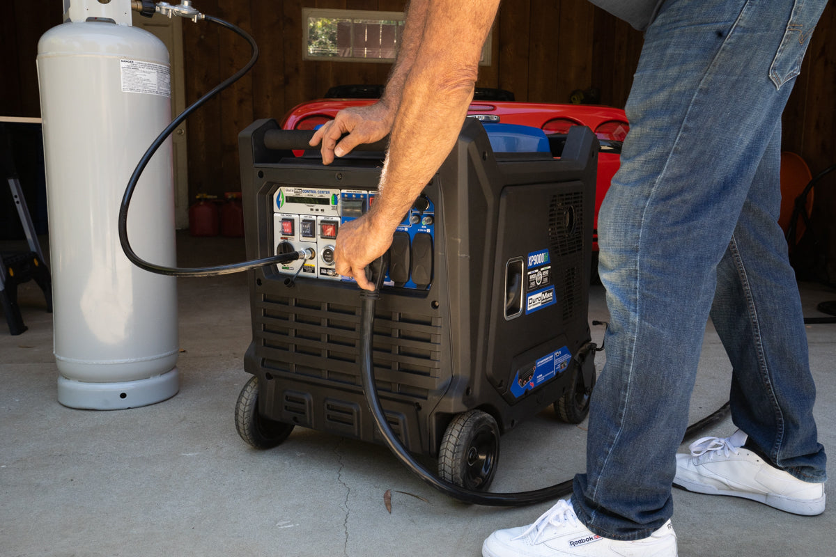 9,000 Watt Dual Fuel Portable Inverter Generator with CO Alert - Reliable Backup Power for Home, Camping & Emergency Use