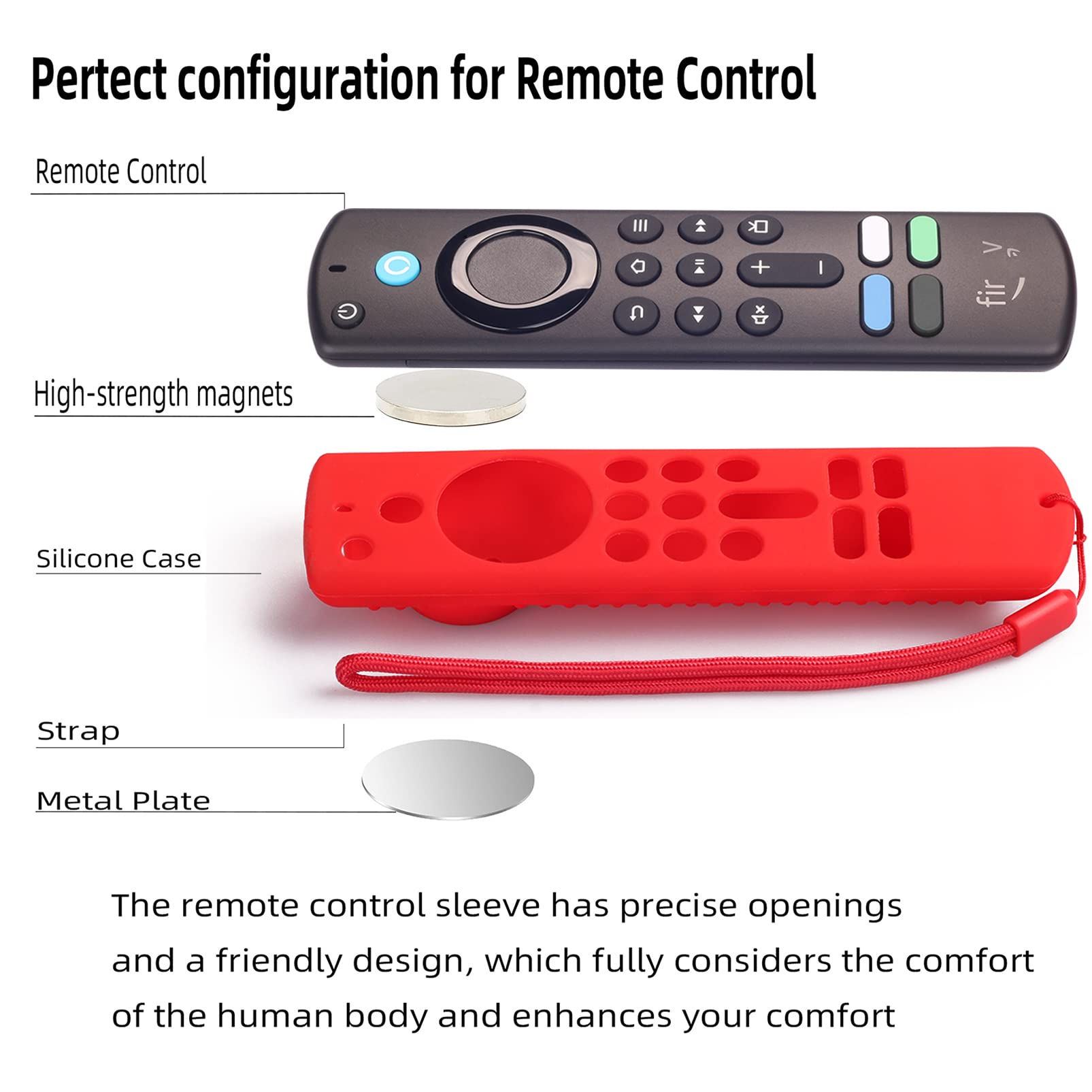 Silicone Remote Cover for Fire TV Stick 3rd Gen 2021 & Fire TV Stick 4K Max - Anti-Slip Protective Case with Magnetic Technology (Glow Green) | Perfect for Home Entertainment, Gaming & Travel Protection