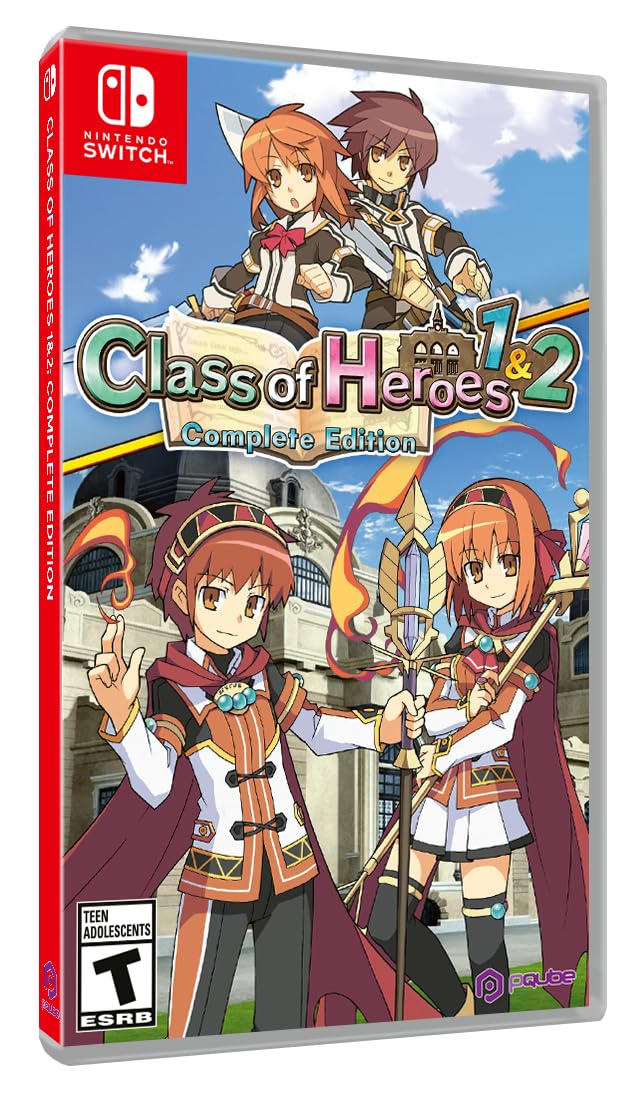 Class of Heroes 1 & 2: Complete Edition for Nintendo Switch - JRPG Adventure Game Bundle with Enhanced Graphics | Perfect for Anime Fans and Retro RPG Lovers