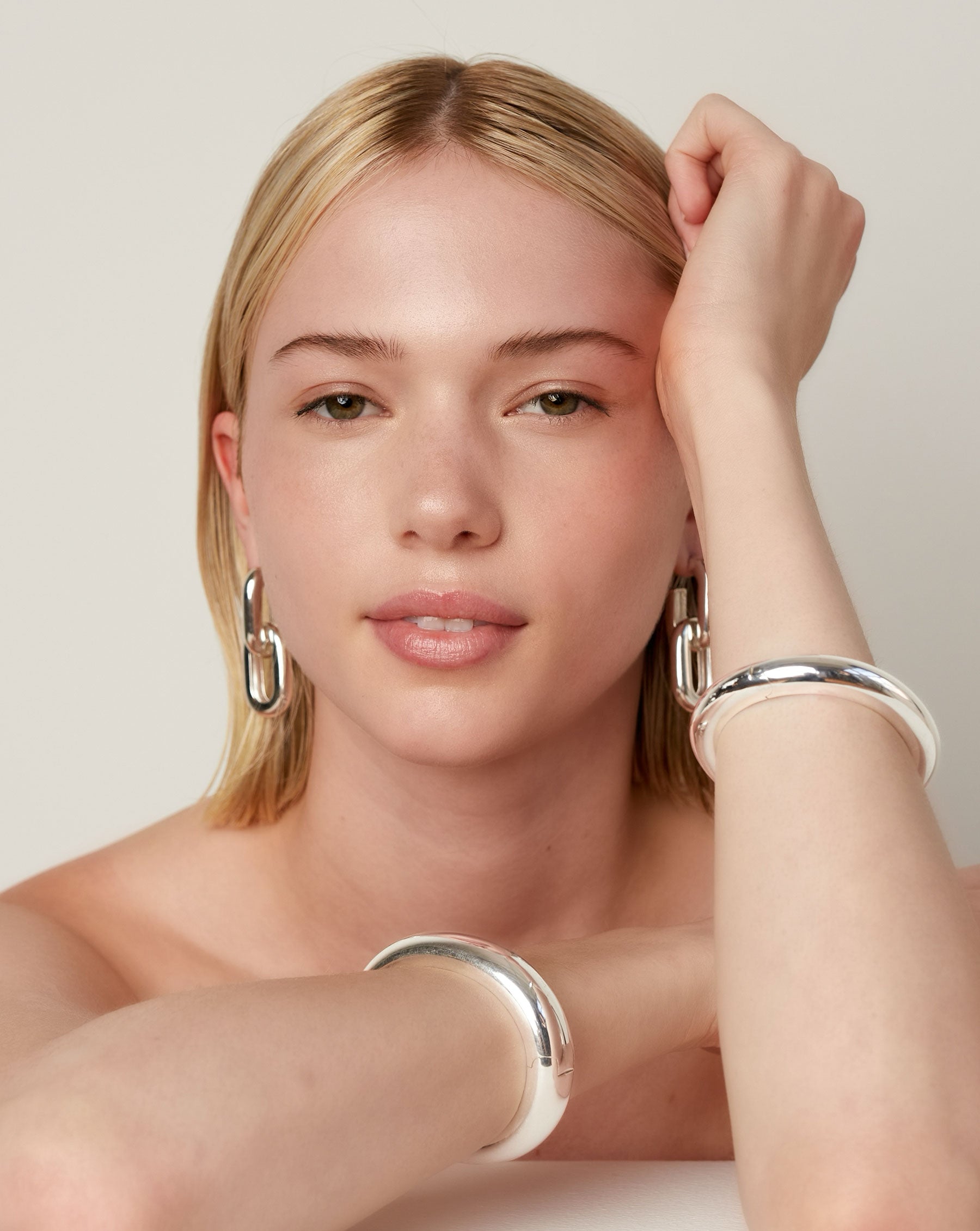 Sterling Silver Cloud Bangle Bracelet for Women - Dainty & Elegant Jewelry Gift for Her - Perfect for Everyday Wear, Special Occasions & Boho Style Outfits