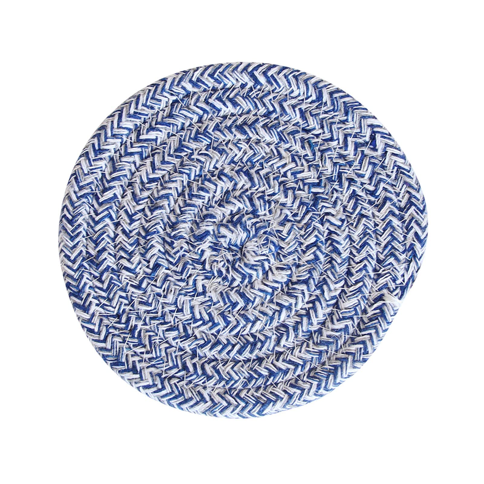 30cm Cotton Insulation Placemats - Set of 4 Round or Oval Woven Anti-Scalding Table Mats for Bowls & Pots | Heat Resistant Kitchen Dining Table Mats | Perfect for Nordic Style Meals, Hot Dishes & Home Decor