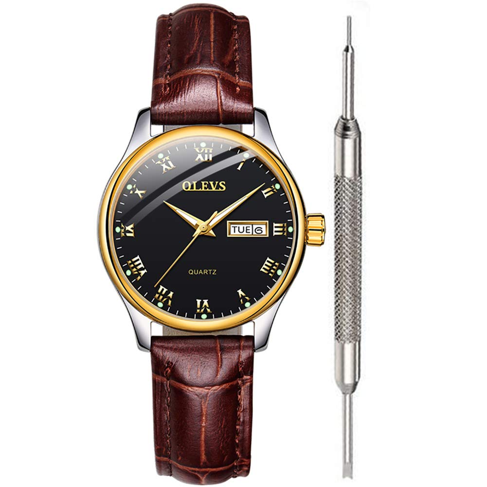 OLEVS Classic Women's Analog Quartz Watch - Stainless Steel Waterproof Roman Numeral Date Wristwatch for Business, Casual & Outdoor Activities