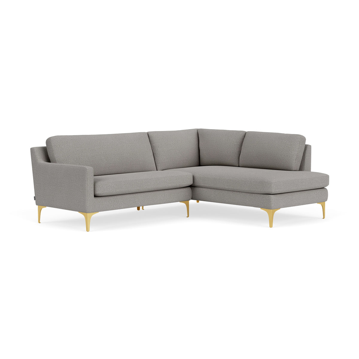 Astha Boucle Right Corner Sofa - Modern L-Shaped Sectional Couch for Living Room, Lounge & Small Spaces | Soft Upholstery, Comfortable Seating, Stylish Home Decor