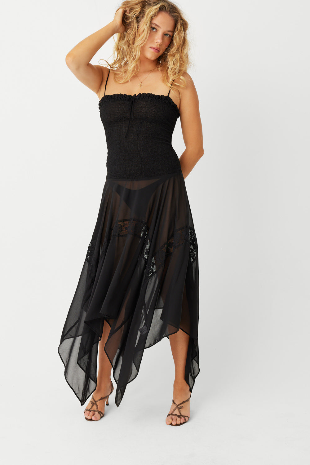 Night Princess Maxi Dress - Elegant Black Long Evening Gown for Women | Perfect for Prom, Party, Wedding & Formal Events