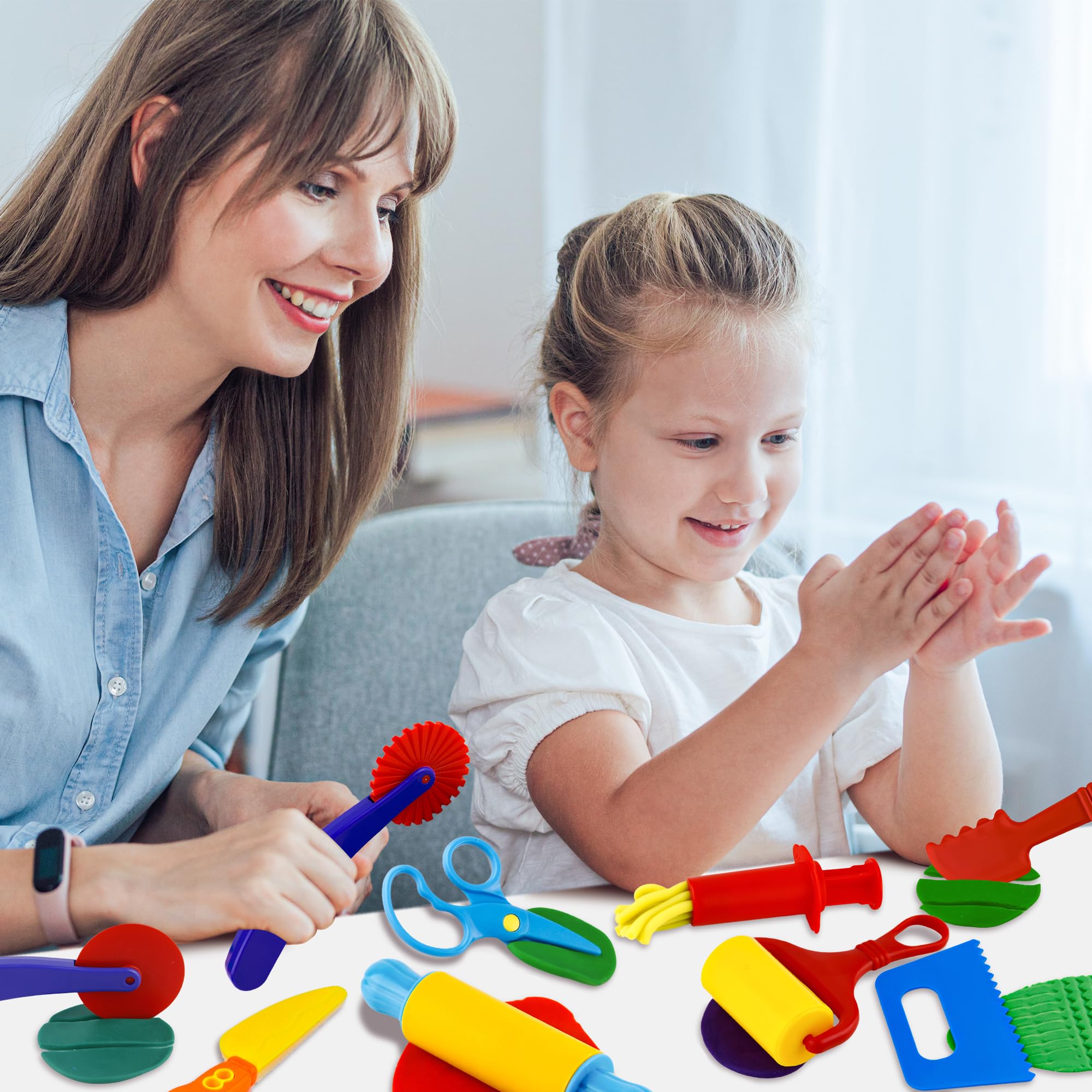 **9-Piece Playdough Tool Kit for Kids – Pizza Cutter, Safety Scissors, Rolling Pin & More – Creative Dough Accessories for Arts, Crafts & Sensory Play**    *(Use Case: Perfect for toddlers, preschoolers & homeschool activities – encourages fine motor skills, creativity & imaginative play!)*