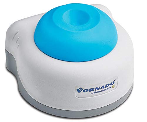 Vornado Vortex Mixer - Powerful 3-Speed Handheld Blender with Blue Cup Head & EU 2-Prong Plug for Smoothies, Soups & Baking (1 Each) - Perfect for Kitchens, Restaurants & Home Bars