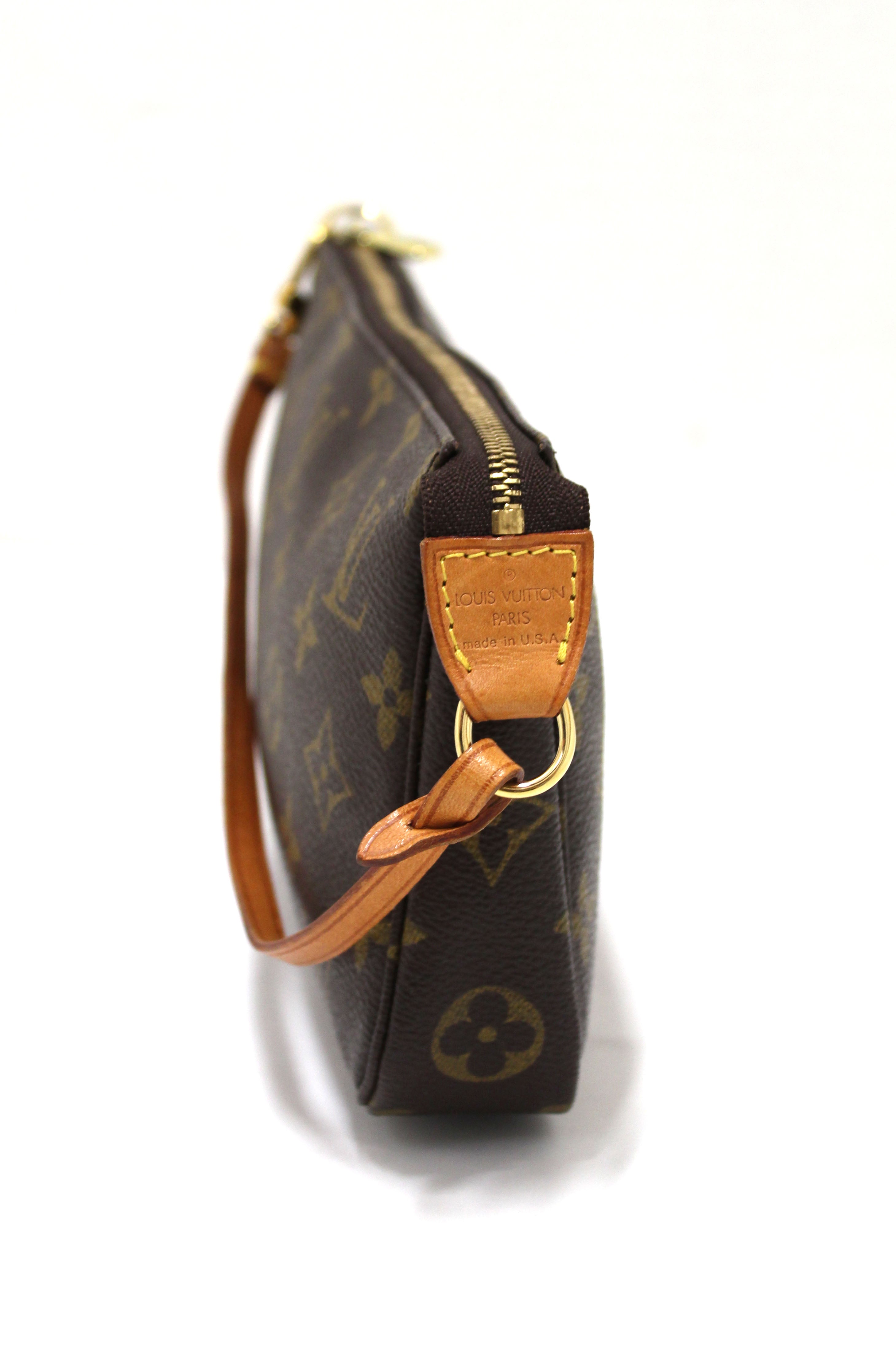 Authentic Louis Vuitton Monogram Pochette Accessories Bag - Luxury Crossbody Clutch for Women, Perfect for Parties, Date Nights & Everyday Use