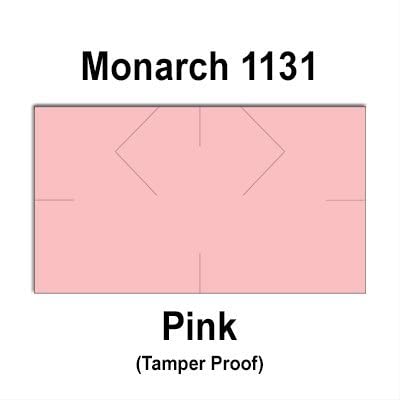 160,000 Monarch 1131 Compatible Pink General Purpose Labels for Price Guns - Full Case with 8 Ink Rollers & Security Cuts - Perfect for Retail Pricing, Inventory Labeling, and Warehouse Organization